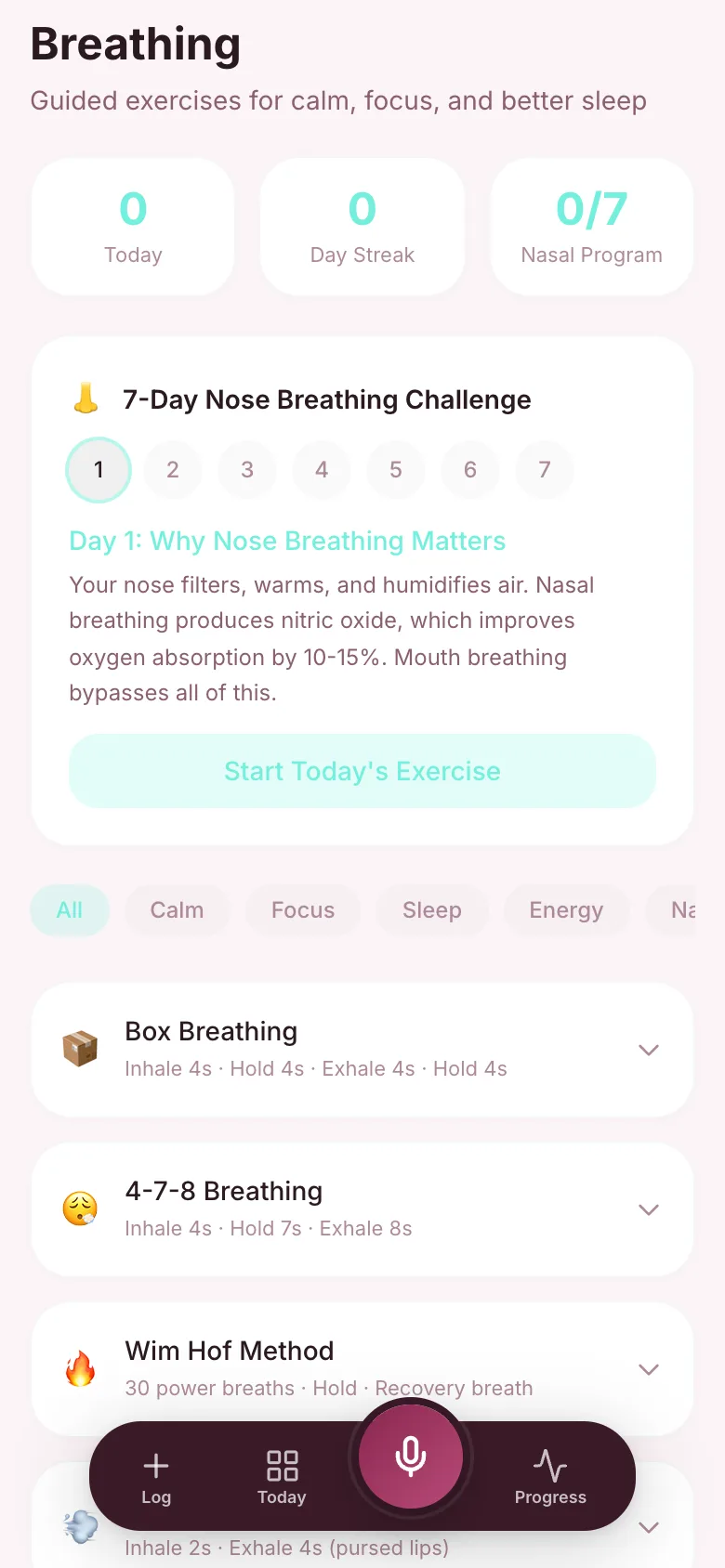 Symptom log
